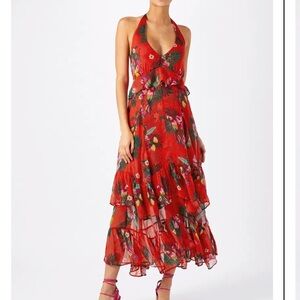 Monsoon Sandy Tropical Halter Dress